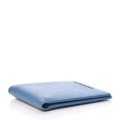 Burberry London Grainy Calfskin Bi-Fold Wallet Blue 4 of 11
