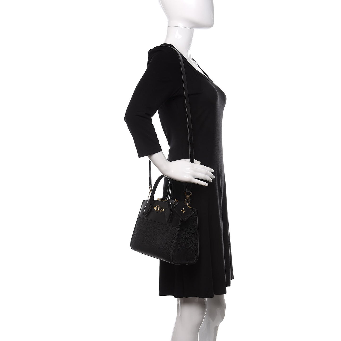 Calfskin City Steamer Mini Black