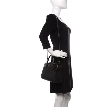 Louis Vuitton Calfskin City Steamer Mini Black 2 of 9