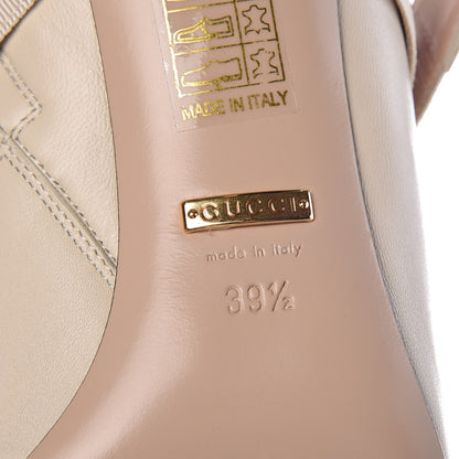 Gucci Nappa Sylvie Ankle Boots 39.5 Mystic White 6 of 9