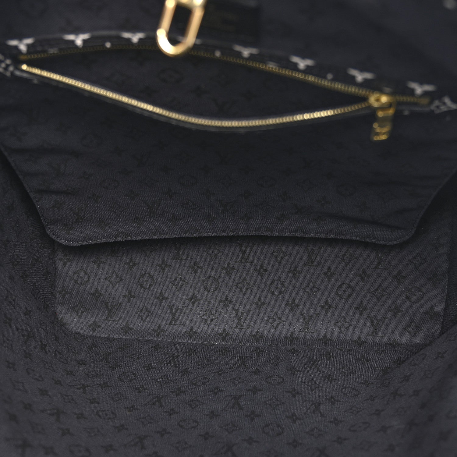 Louis Vuitton Monogram Giant Crafty Neverfull MM Creme Rouge Black 5 of 9