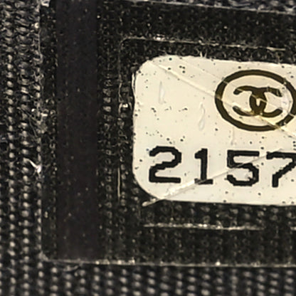 Chanel Lambskin Quilted Boy Wallet On Chain WOC Dark Grey 8 of 14