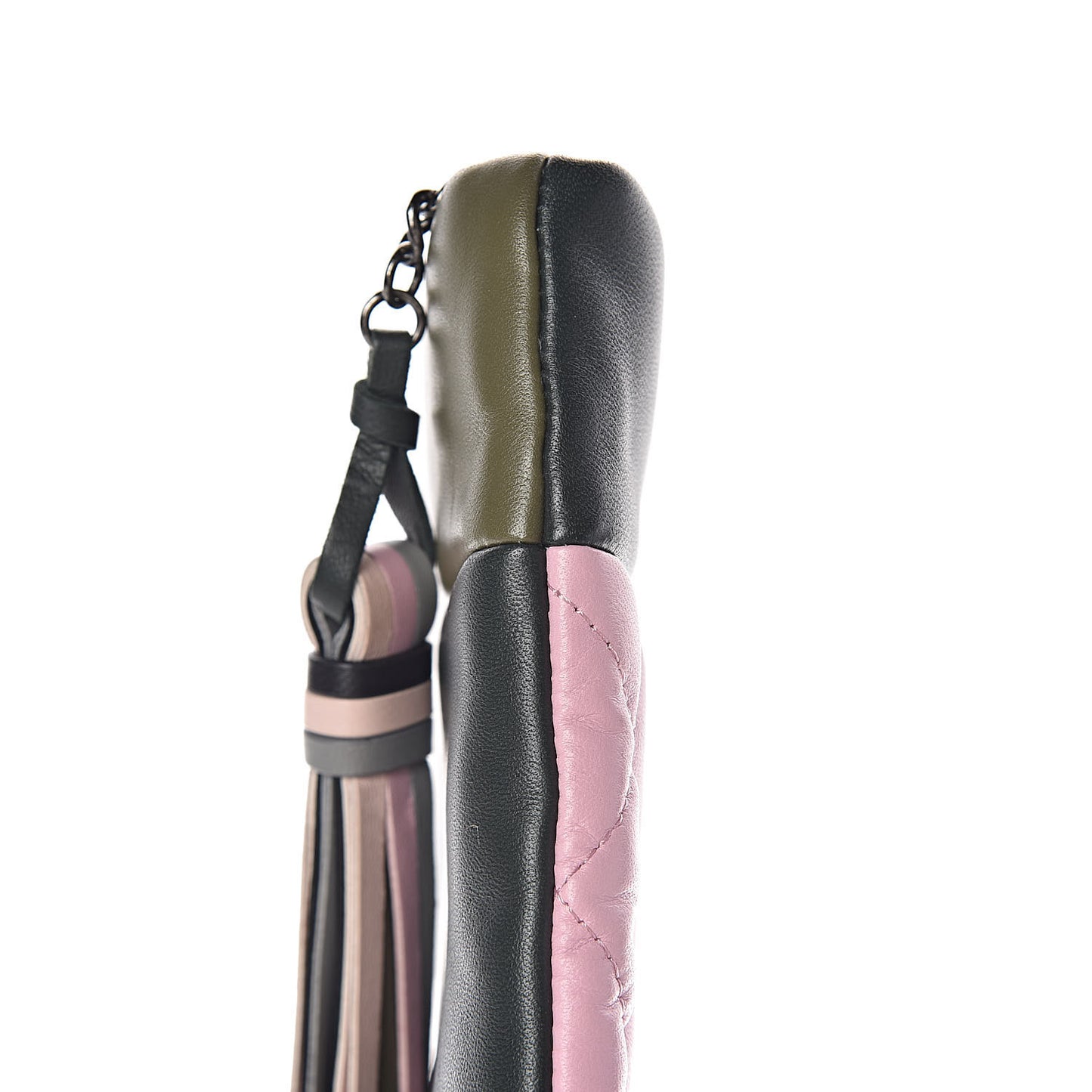Lambskin Patchwork Large Cosmetic Case Multicolor