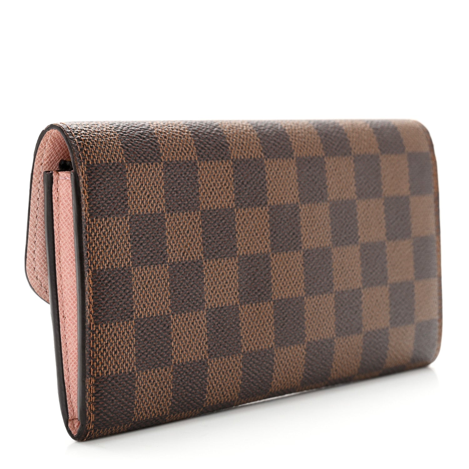 Louis Vuitton Damier Ebene Emilie Wallet Rose Ballerine 3 of 12