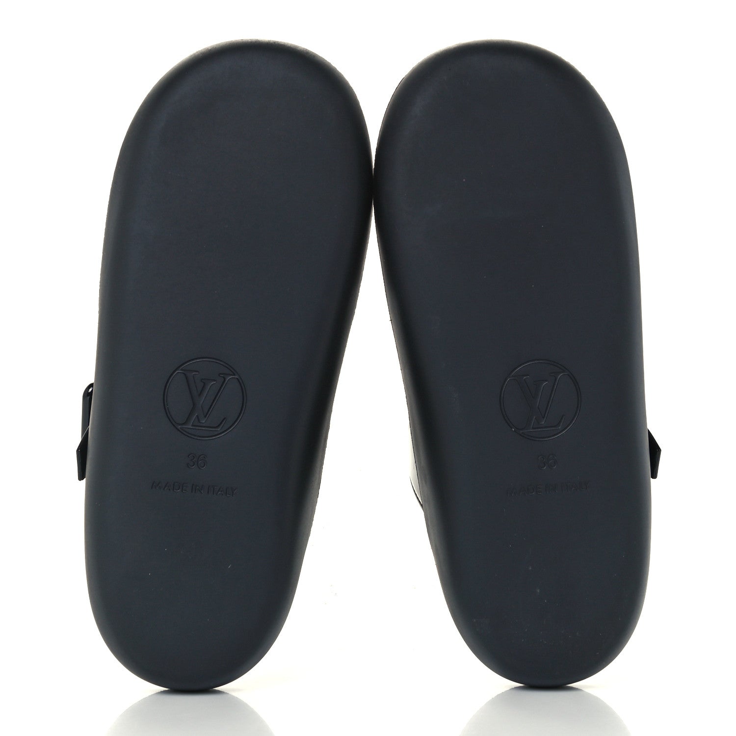 Louis Vuitton Monogram Sunbath Flat Mule Sandals 36 Black 7 of 11