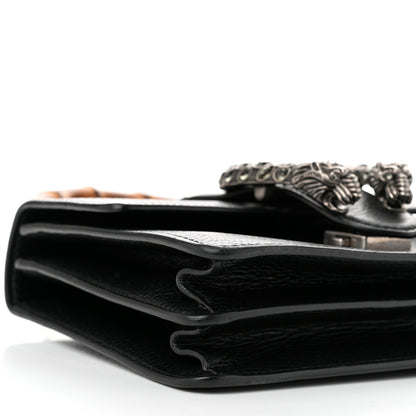 Gucci Dollar Calfskin Crystal Web Mini Dionysus Bamboo Top Handle Bag Black Black Diamond 9 of 10