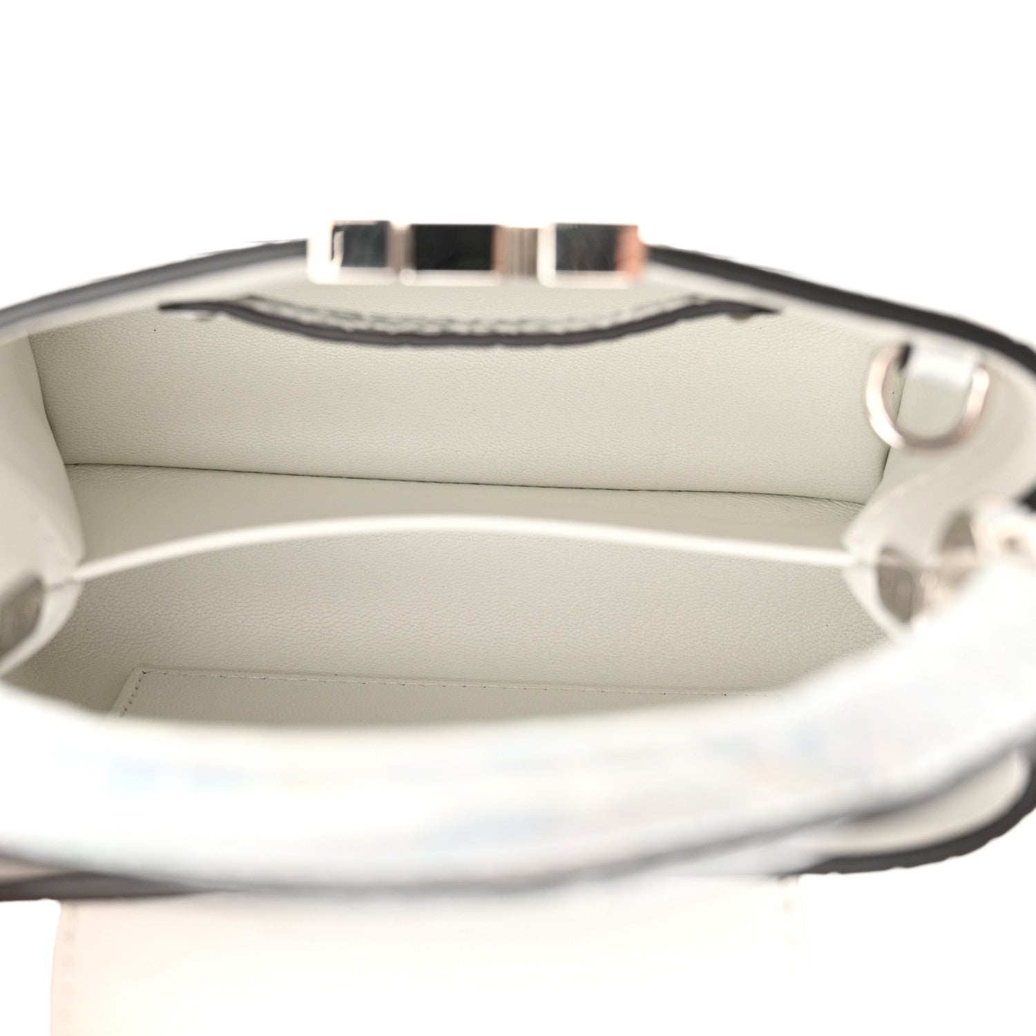 Louis Vuitton Alligator Mini Capucines Silver 5 of 10