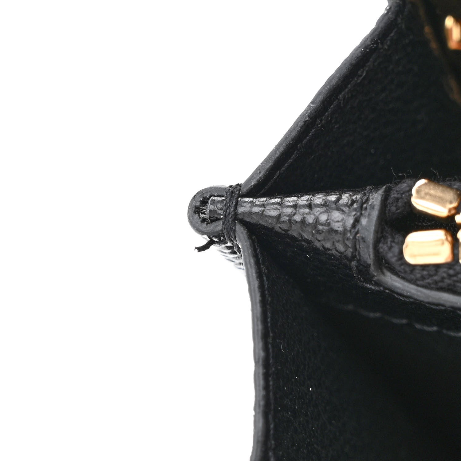 Saint Laurent Grain De Poudre Matelasse Chevron Monogram Chain Wallet Black 10 of 11