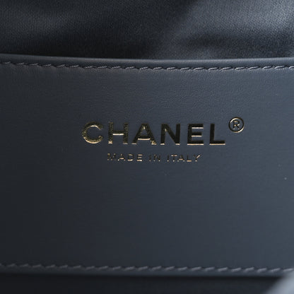 Chanel Suede Quilted Small Chanel 25 Handbag Blue 6 of 10