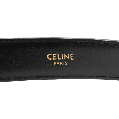 Celine Box Calfskin Medium 25mm Triomphe 90 36 Belt Black 3 of 7