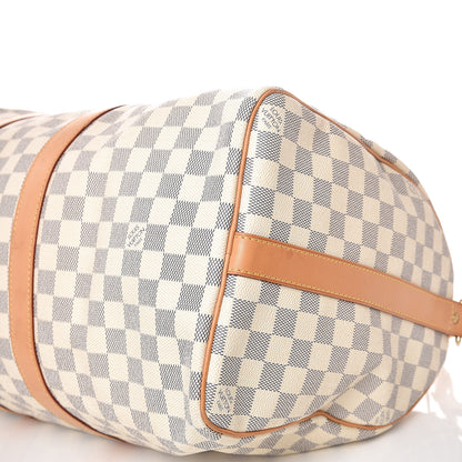 Louis Vuitton Damier Azur Keepall Bandouliere 45 12 of 15