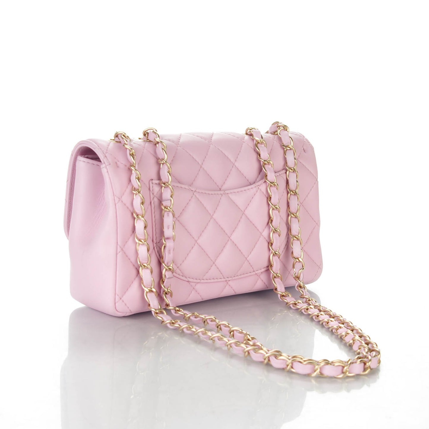 Lambskin Quilted Mini Mademoiselle Chic Flap Pink