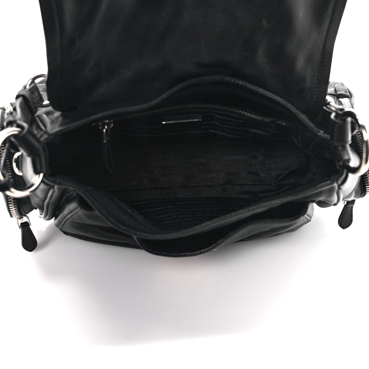 Cervo Antik Easy A Foldover Pushlock Flap Shoulder Bag Black