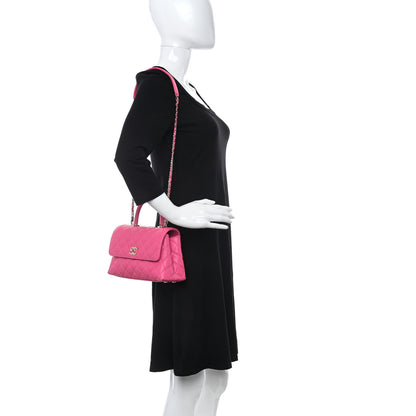 Chanel Caviar Quilted Mini Coco Handle Flap Rose 2 of 9