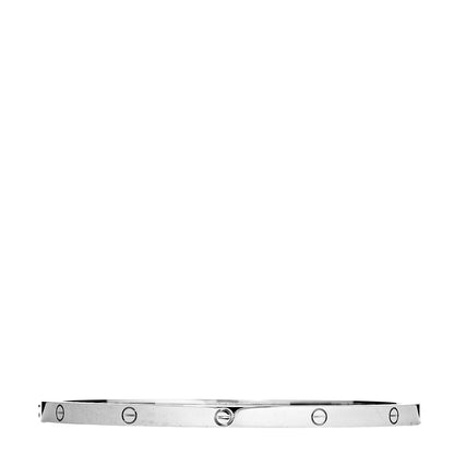 Cartier 18K White Gold Small LOVE Bracelet 19 3 of 5