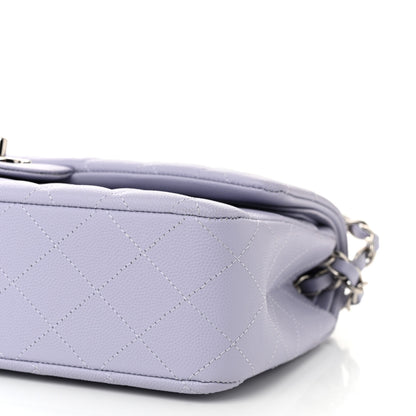 Chanel Caviar Quilted Medium Double Flap Light Purple 10 of 11