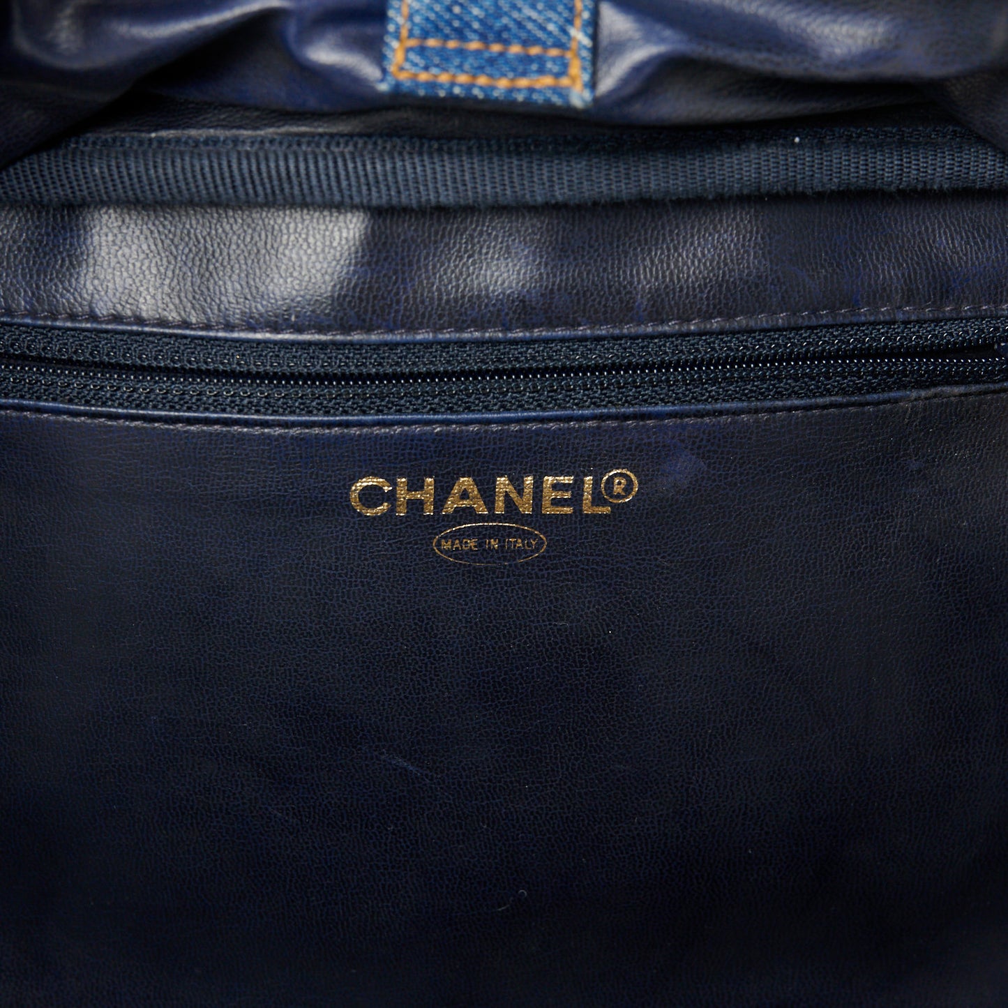 Denim Vanity Cosmetic Case Blue