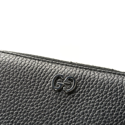 Gucci Pebbled Calfskin Dorian Zip Around Wallet Black 9 of 9