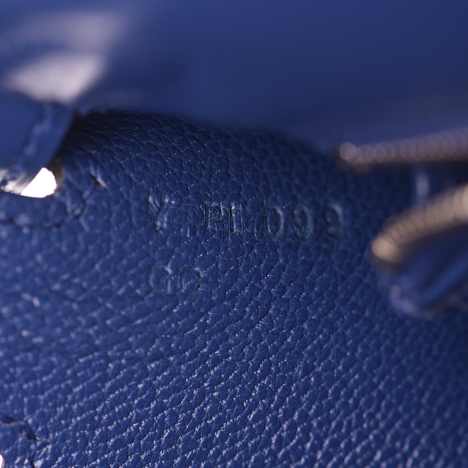 Hermes Tadelakt Kelly Sellier 25 Bleu Electrique 7 of 38