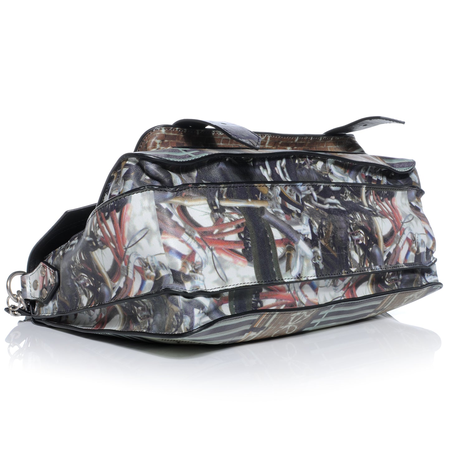 Leather PS1 Medium Gotham Print Satchel