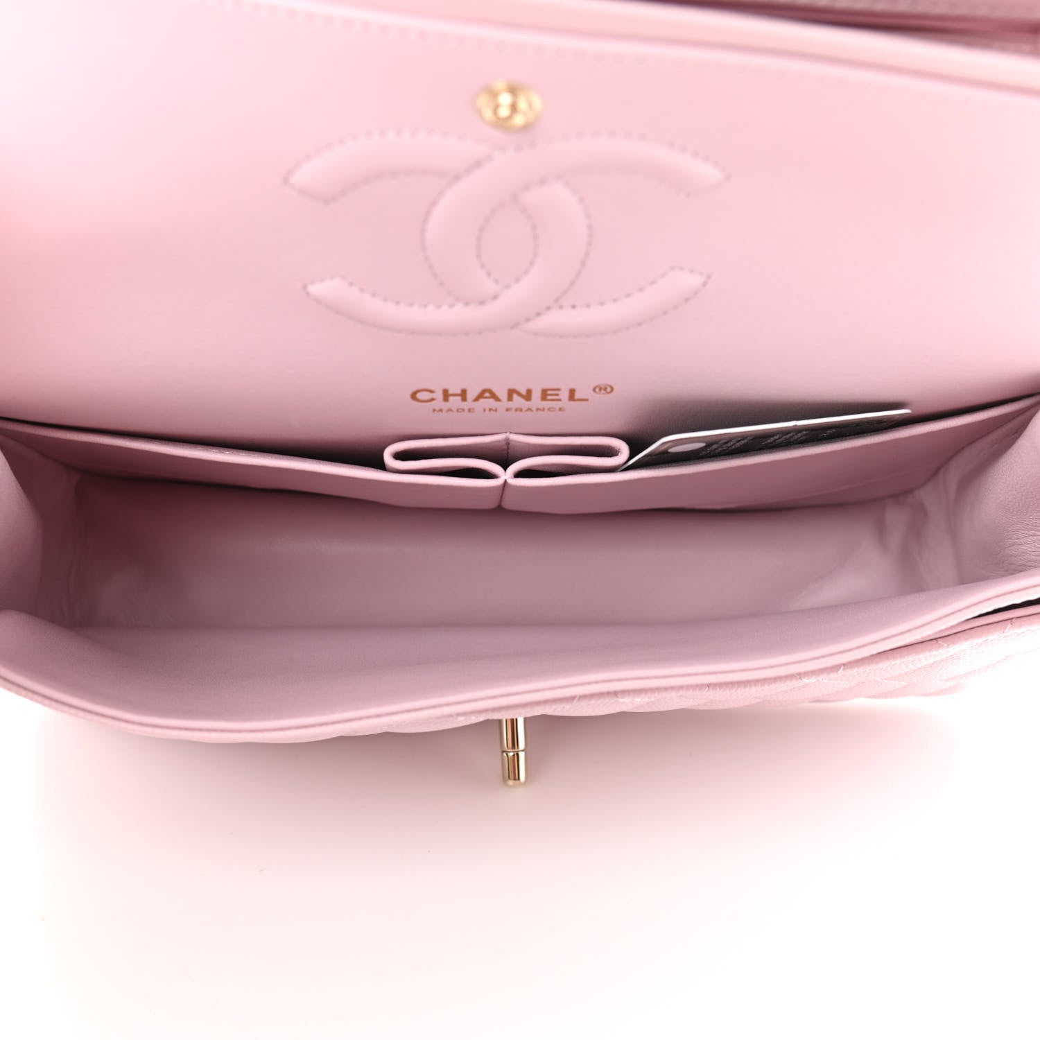 Chanel Caviar Quilted Medium Double Flap Light Pink 5 of 12