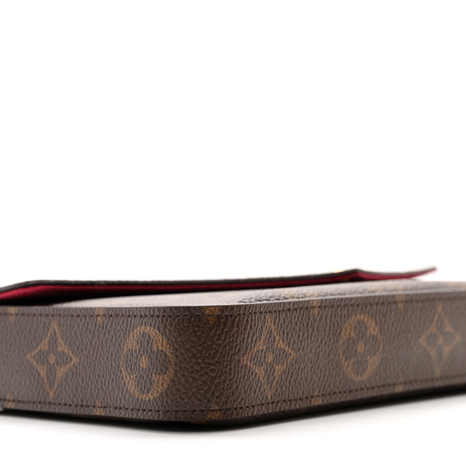 Louis Vuitton Monogram Pochette Felicie Chain Wallet Fuchsia 10 of 16