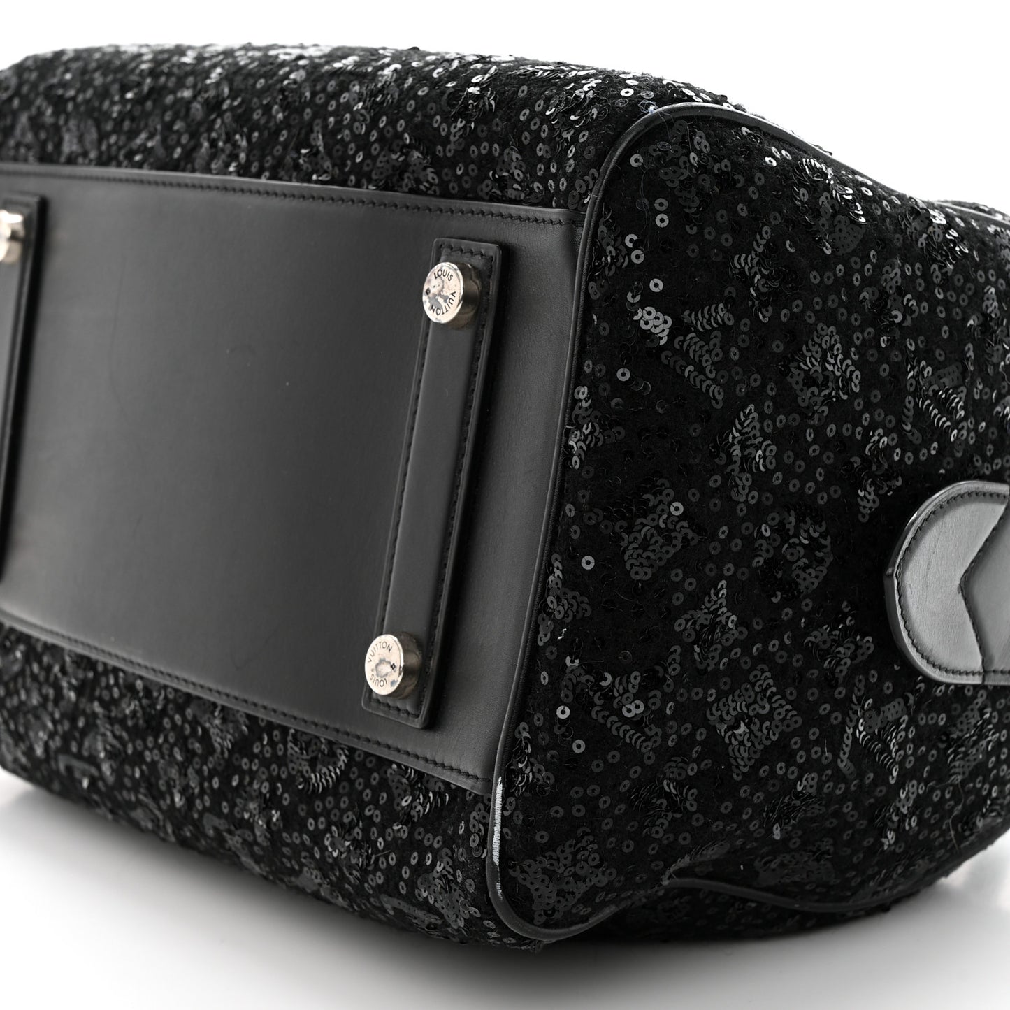 Sequin Monogram Sunshine Express Speedy Black