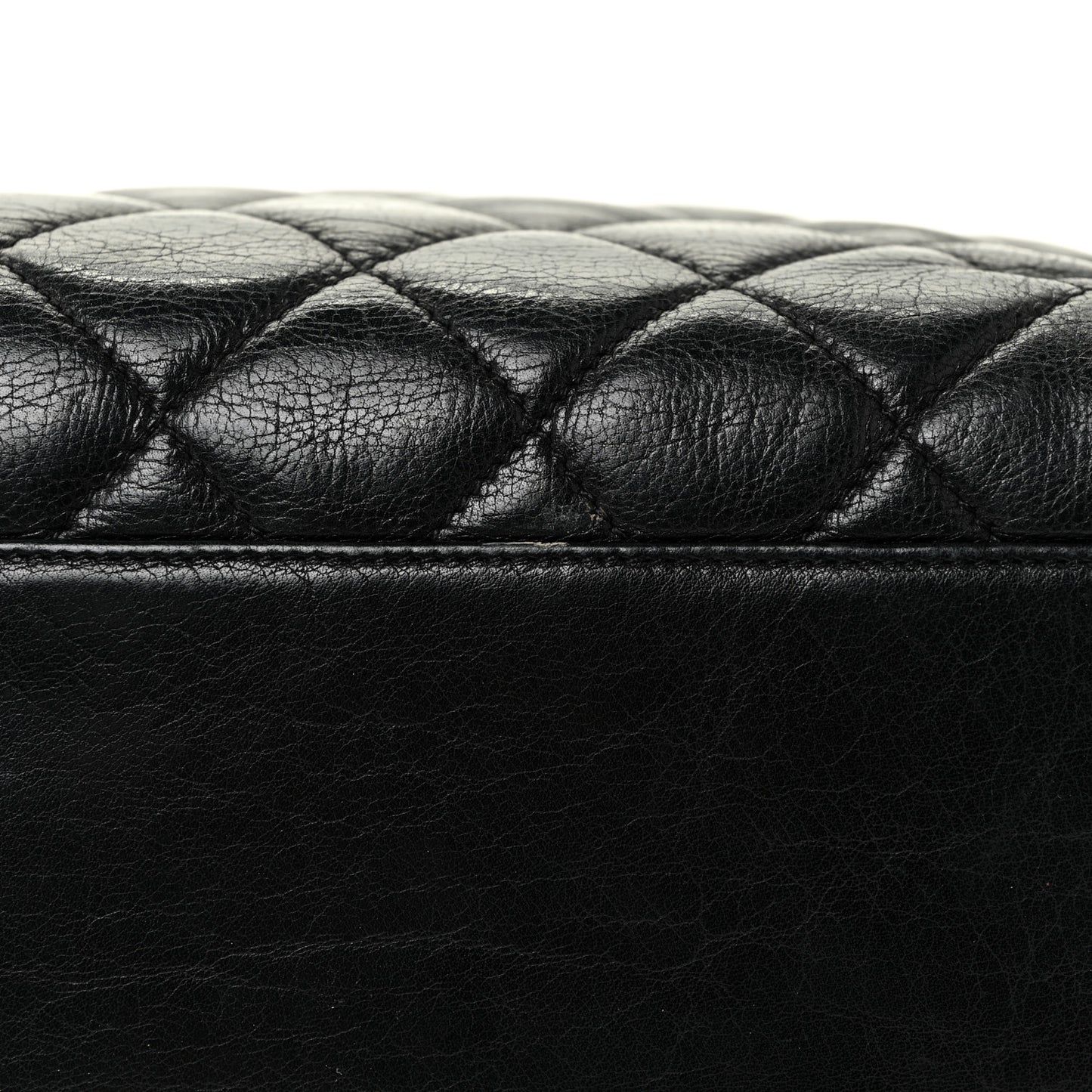 Lambskin Quilted Tote Black