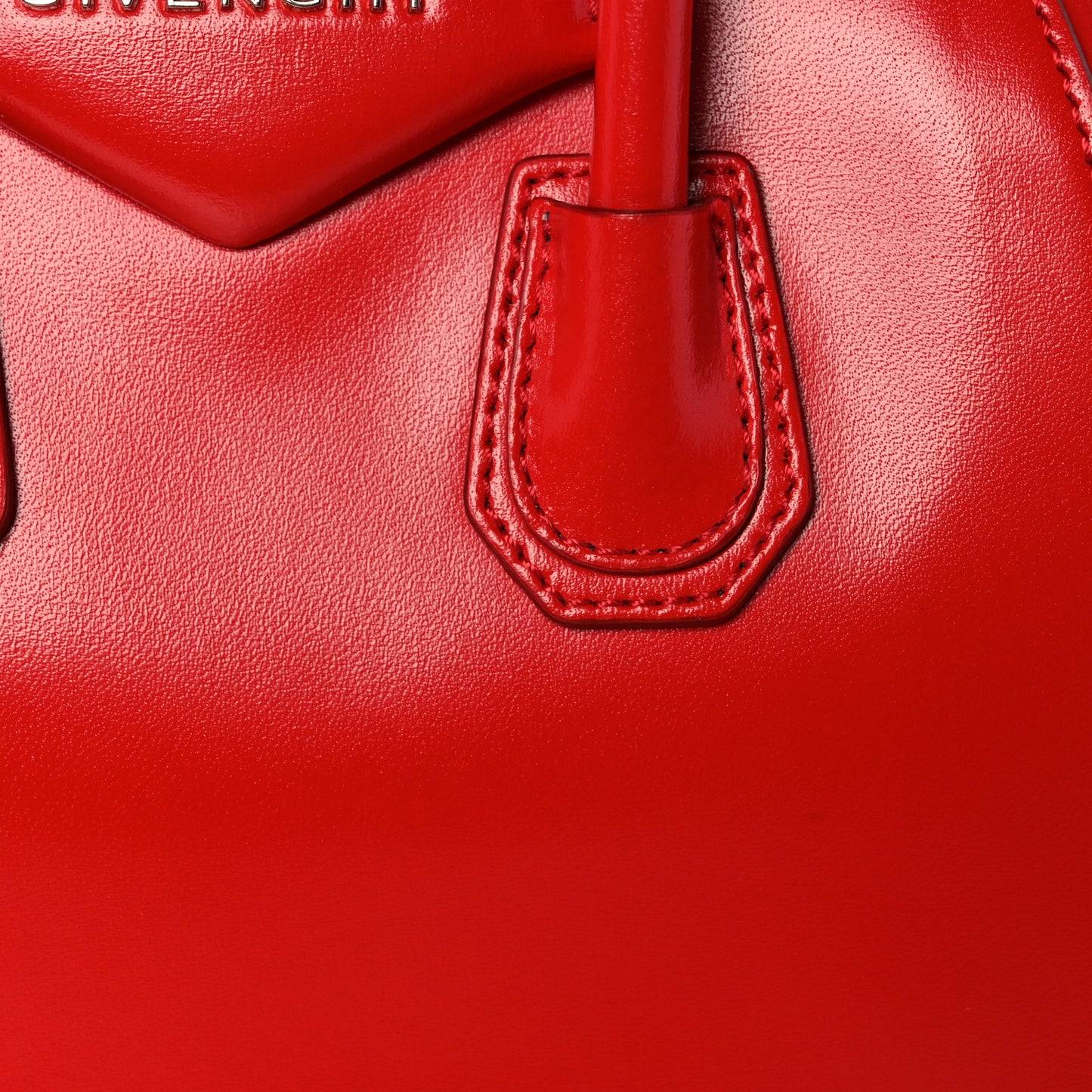 Shiny Lord Calfskin Mini Antigona Red