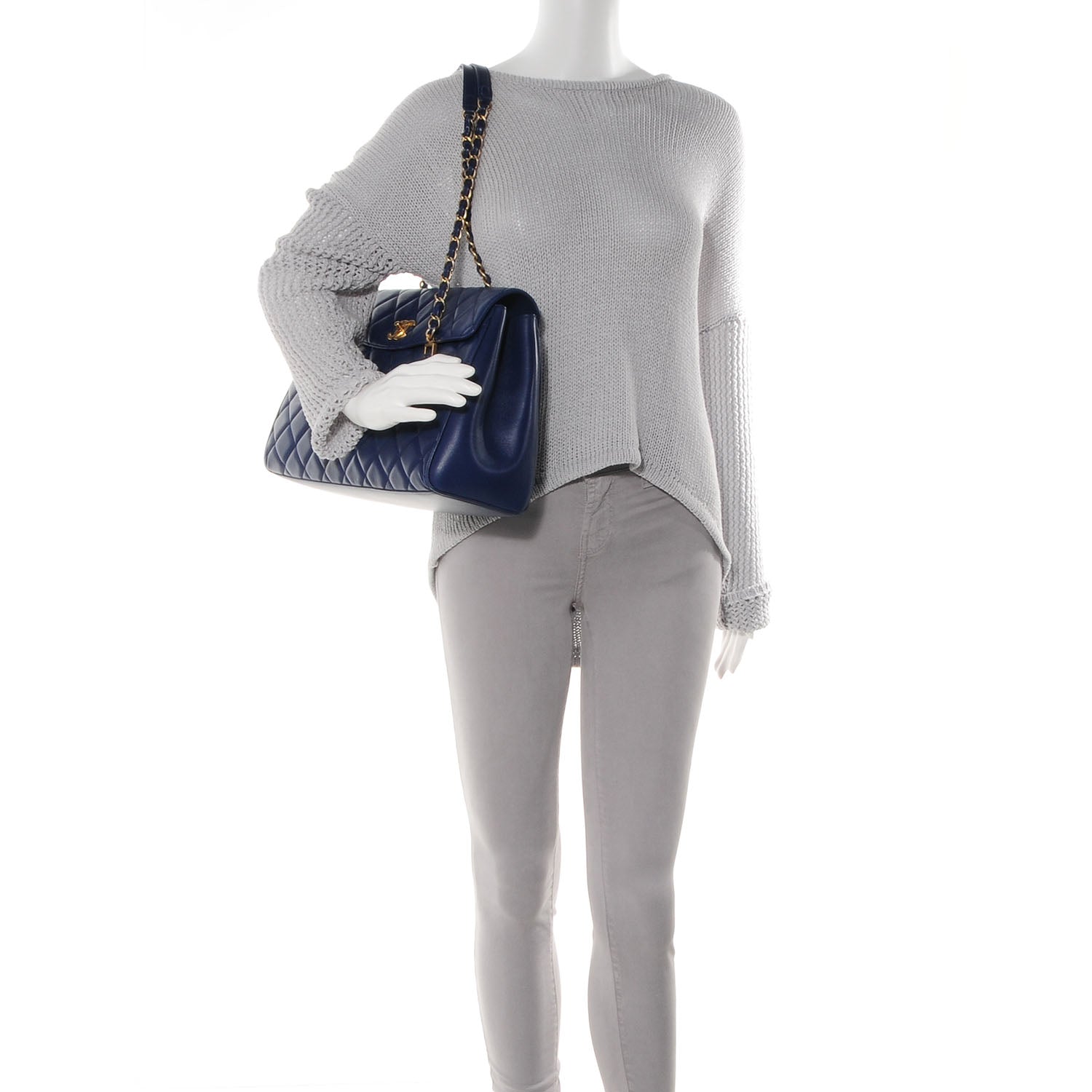 Chanel Lambskin Misia Camera Case Flap Blue 2 of 8