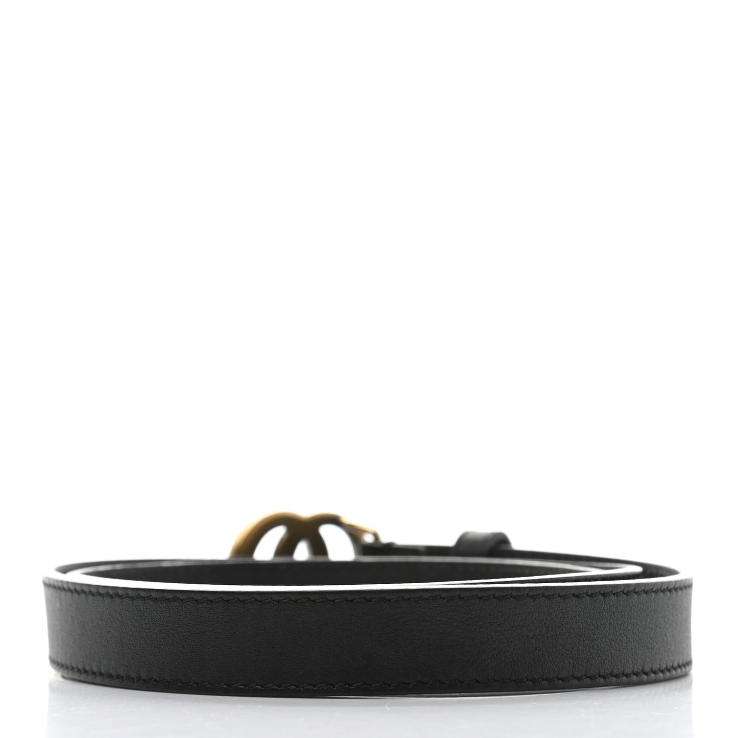Calfskin Double G 20mm Belt 80 32 Black