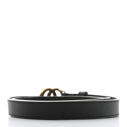 Gucci Calfskin Double G 20mm Belt 80 32 Black 2 of 6