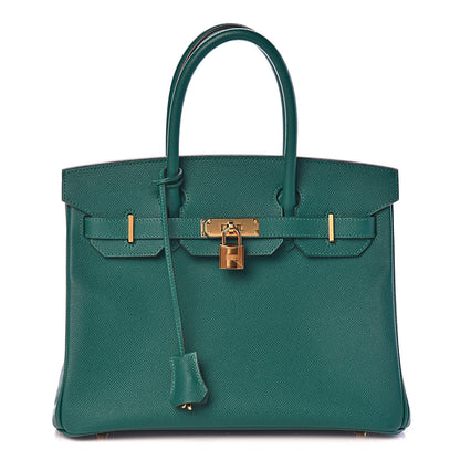 Hermes Epsom Birkin 30 Malachite 1 of 33