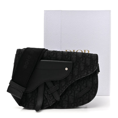 Christian Dior Oblique Saddle Messenger Pouch Black 16 of 16
