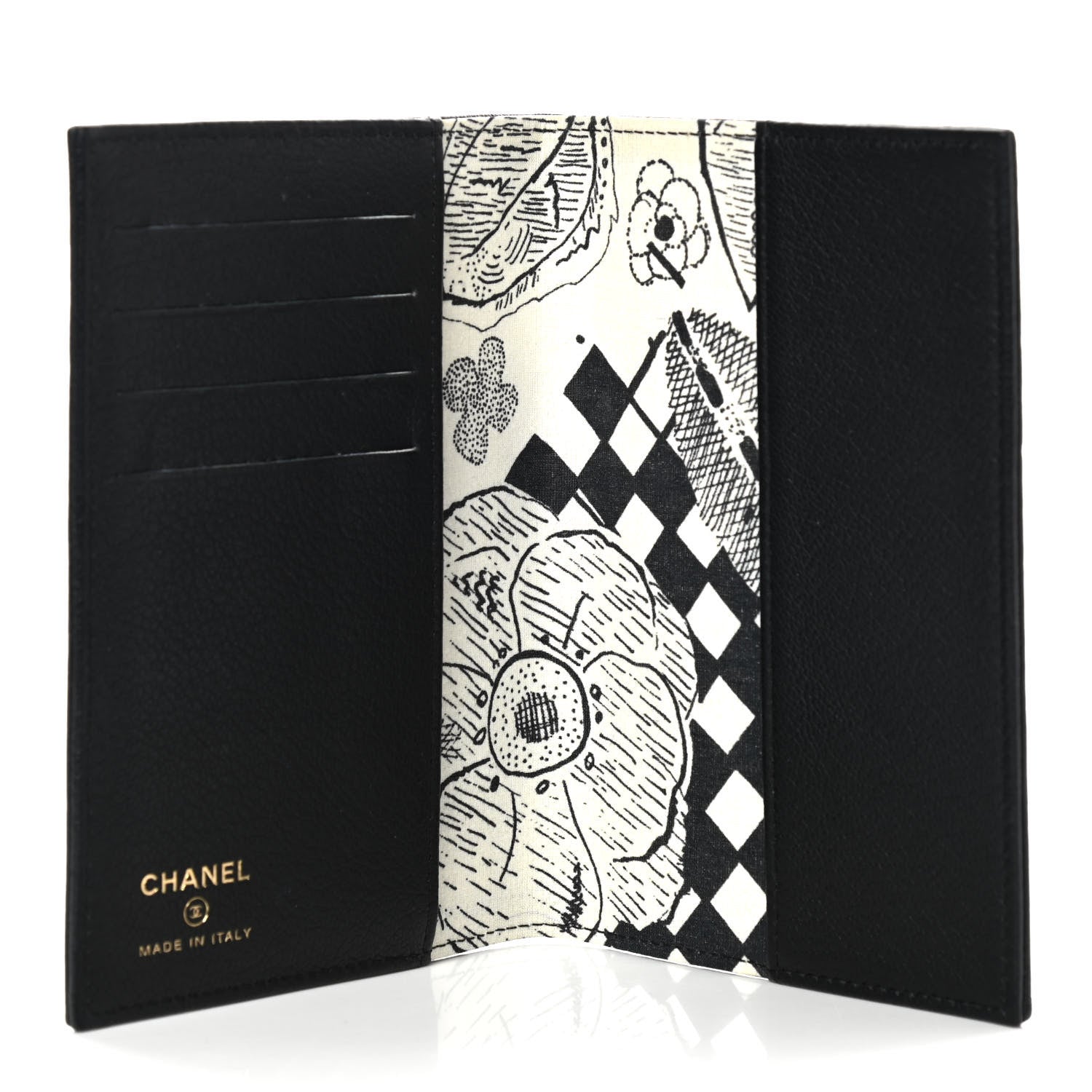 Chanel Goatskin Passport Holder Black 5 of 9