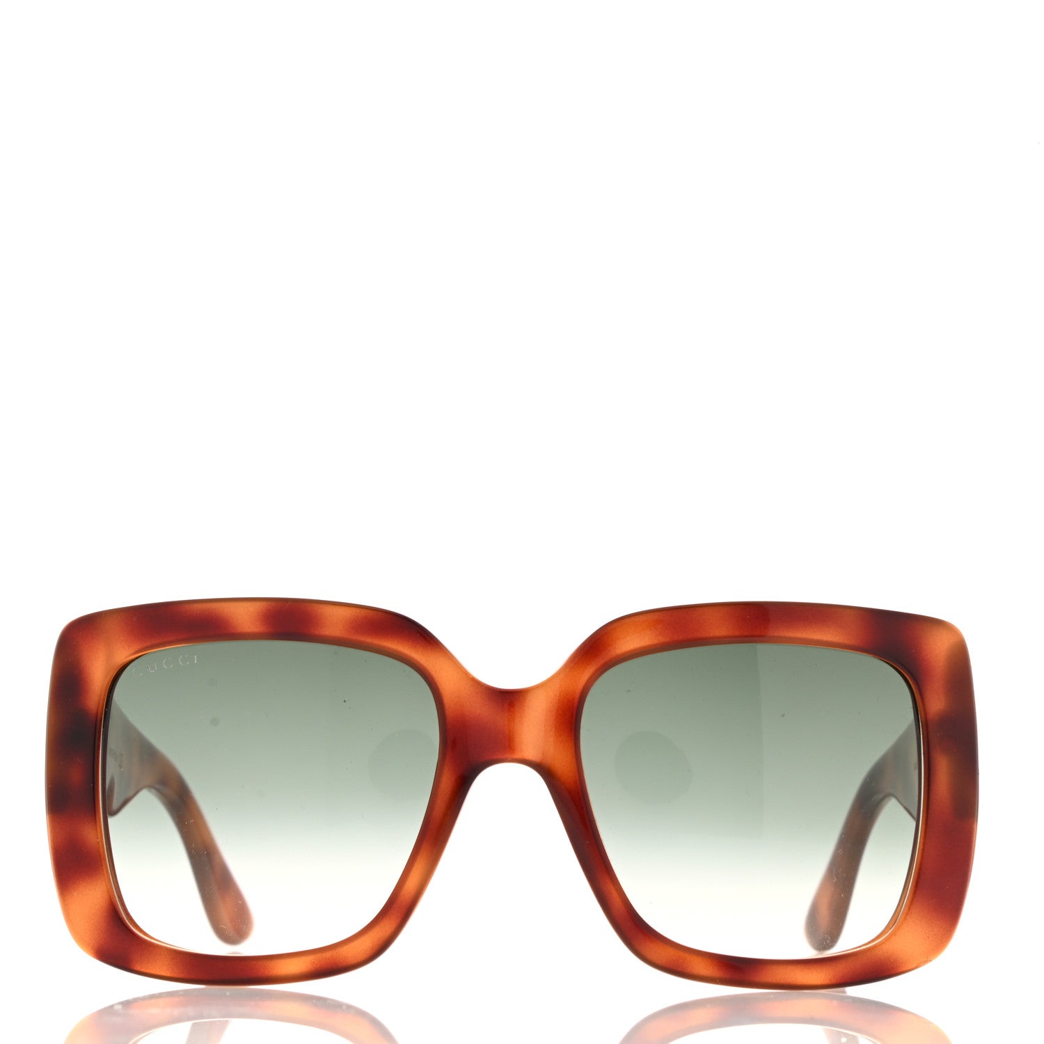 Gucci Acetate Square Frame Sunglasses GG0141S Tortoise 2 of 8