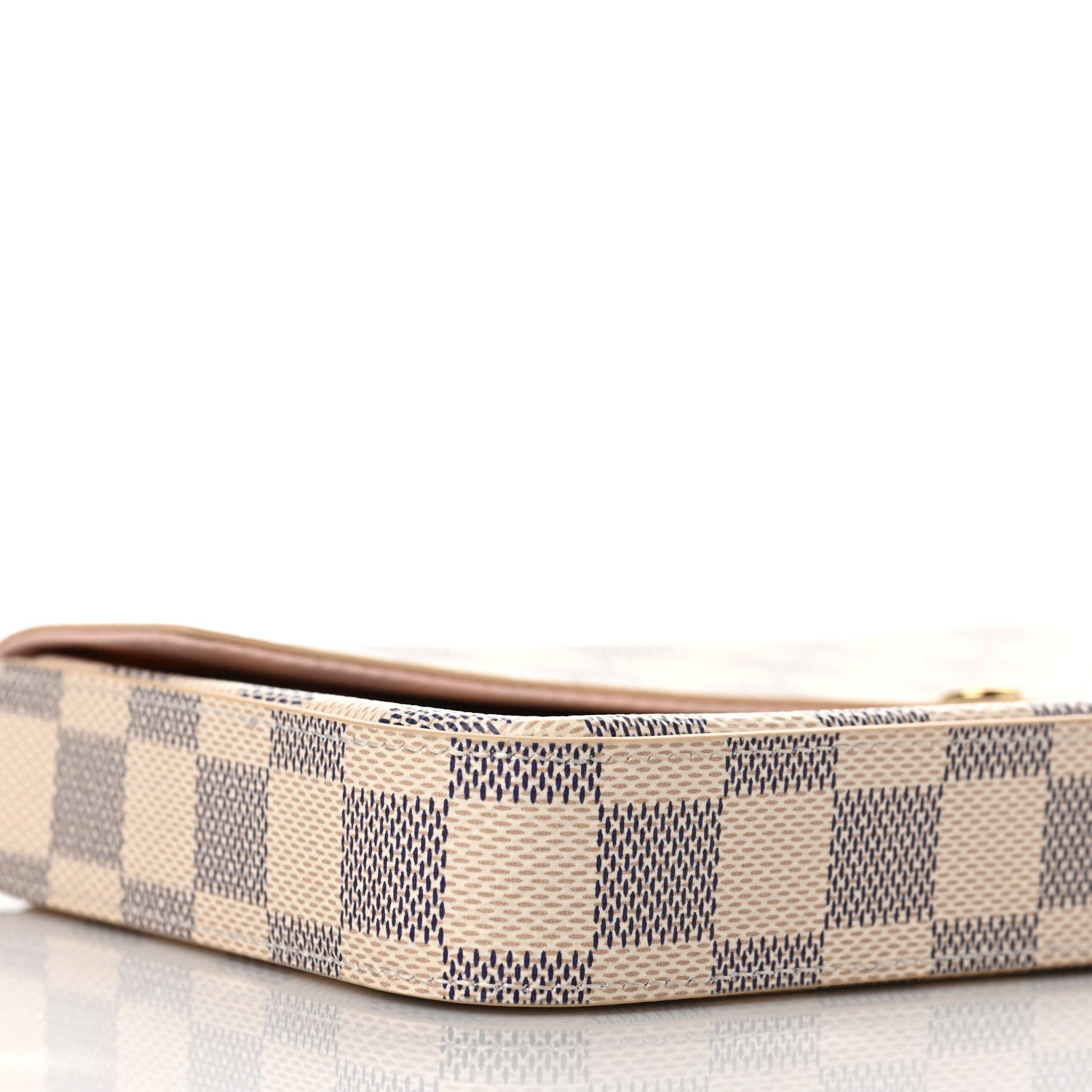 Louis Vuitton Damier Azur Pochette Felicie Chain Wallet Rose Ballerine 8 of 10