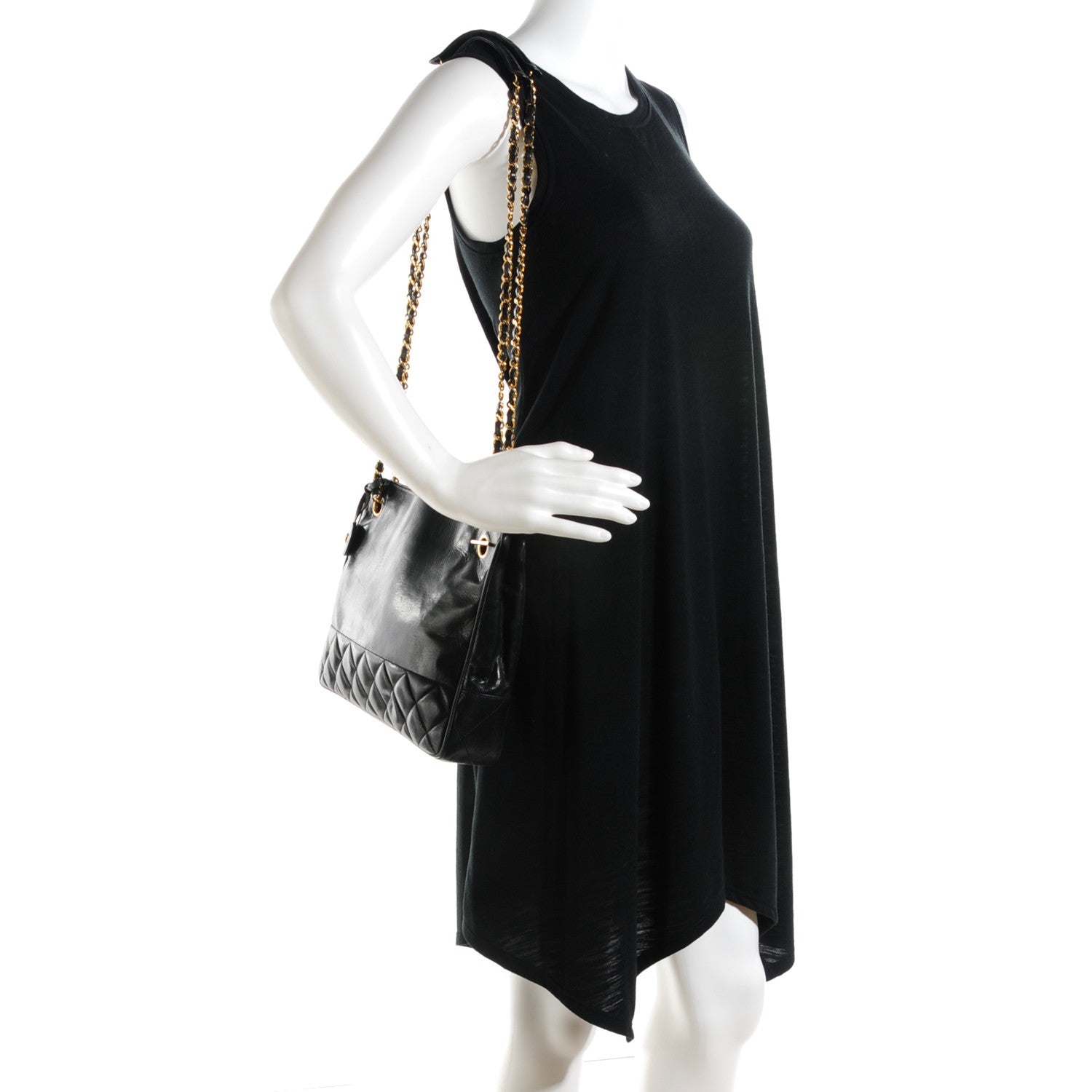 Chanel Lambskin Quilted Shoulder Bag Black 2 of 9