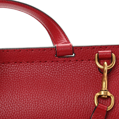 Gucci Calfskin Small GG Marmont Top Handle Bag Vulcanic Red 13 of 13