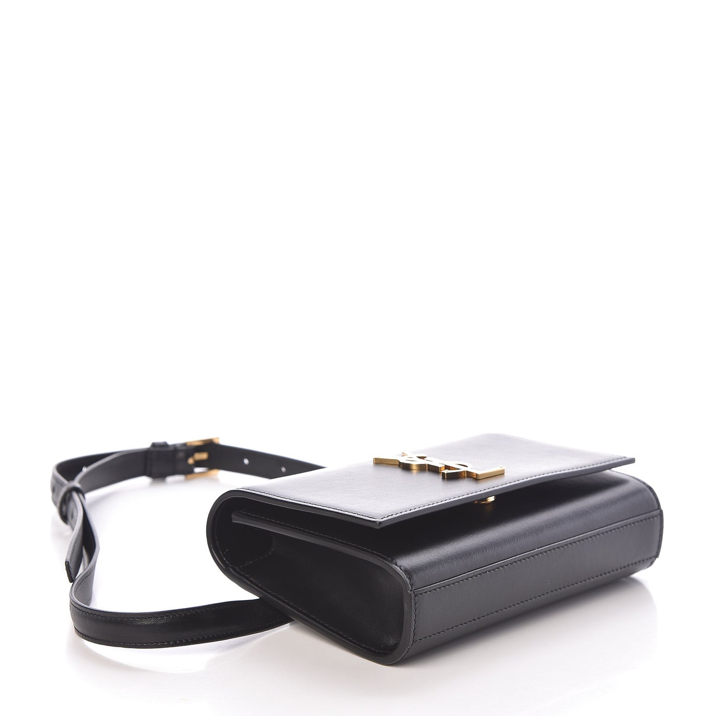 Smooth Calfskin Monogram Kate Belt Bag Black