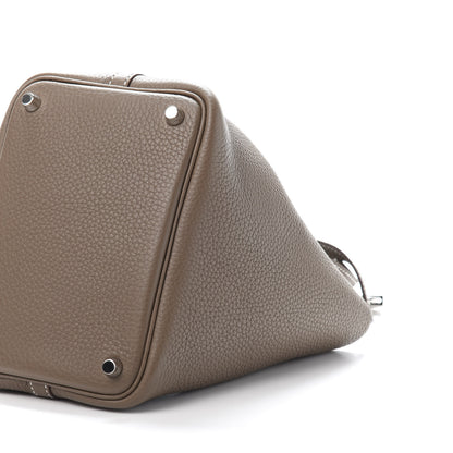 Hermes Taurillon Clemence Picotin Lock 18 PM Etoupe 9 of 11