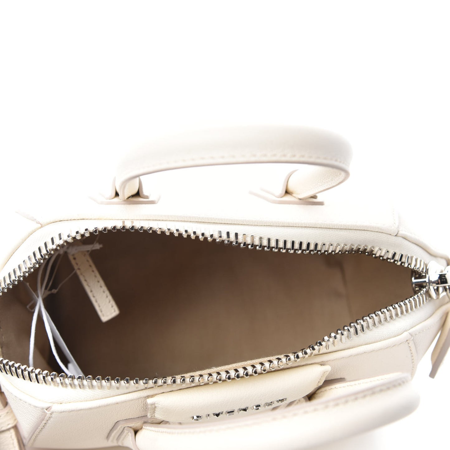 Sugar Goatskin Mini Antigona Off White