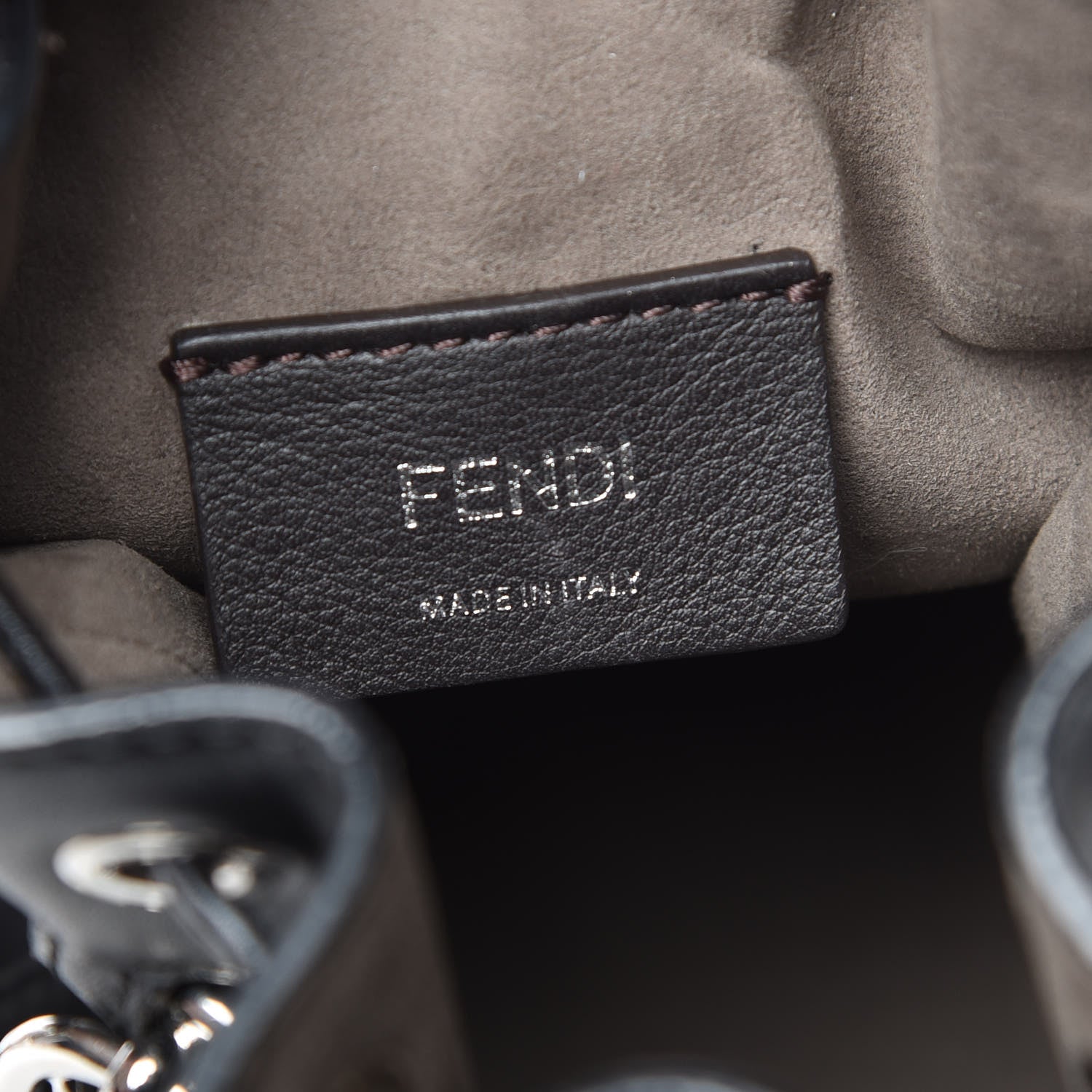 Fendi Vitello Liberty Pearl F is Fendi Mini Mon Tresor Bucket Bag Black 6 of 9