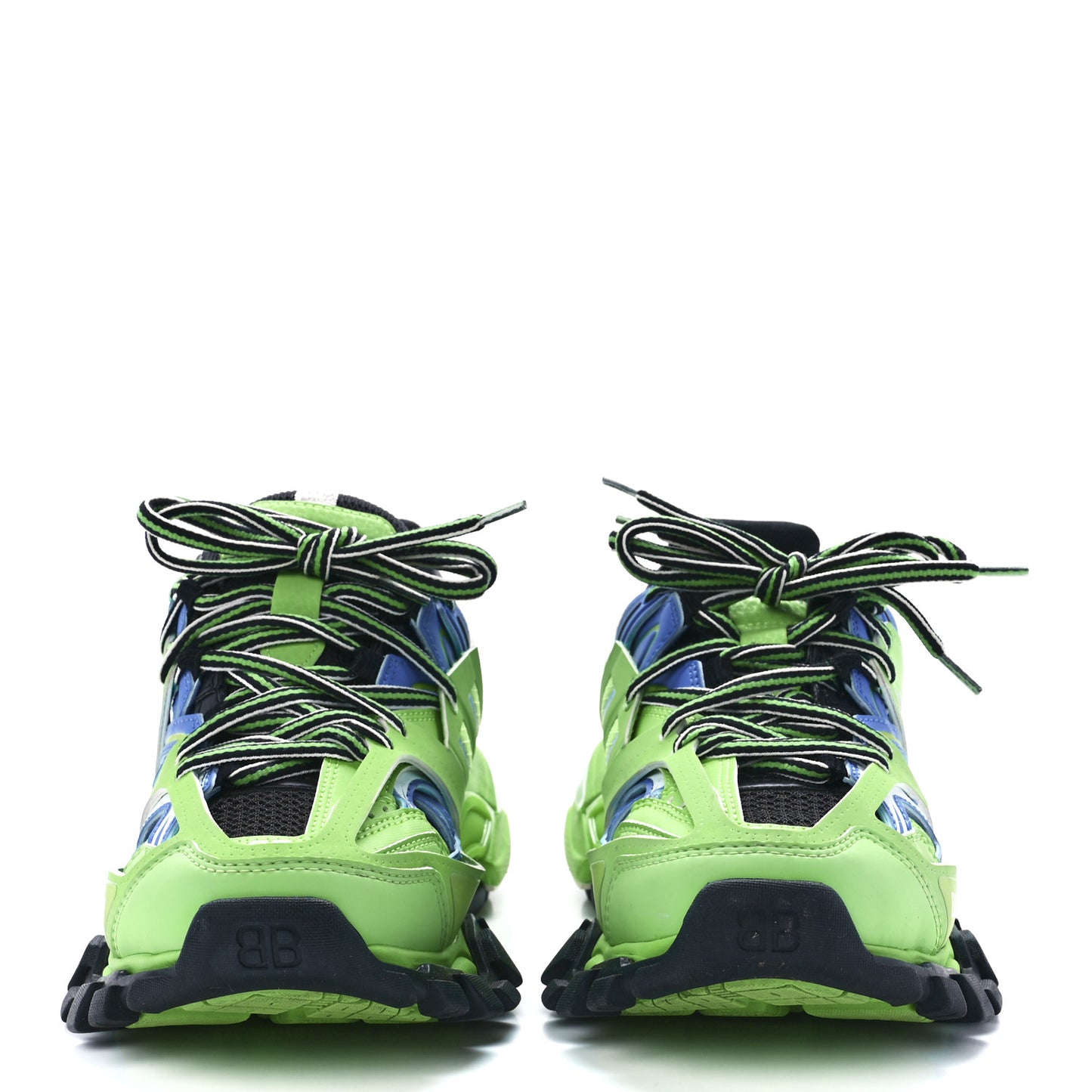 Mesh Nylon Metallic Fabric Womens Track Sneakers 36 Blue Green