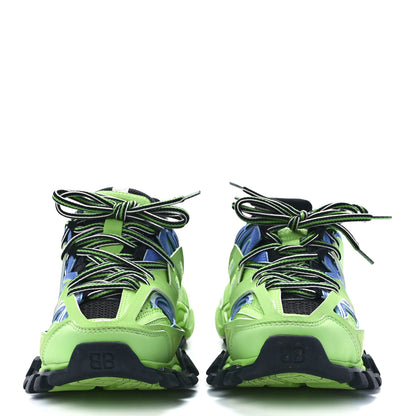 Balenciaga Mesh Nylon Metallic Fabric Womens Track Sneakers 36 Blue Green 2 of 9