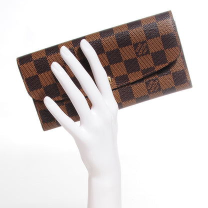 Louis Vuitton Damier Ebene Emilie Wallet 2 of 8