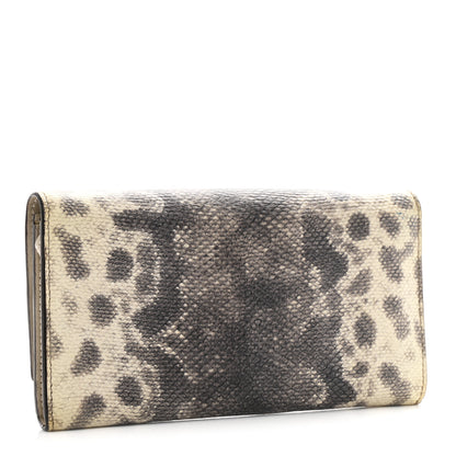 Gucci Calfskin Karung Embossed Horsebit Continental Wallet Multicolor 3 of 9