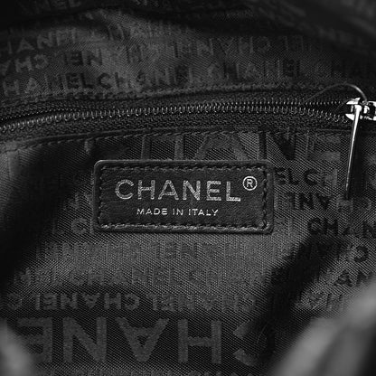 Chanel Distressed Lambskin Small Lady Braid Tote Black 6 of 11