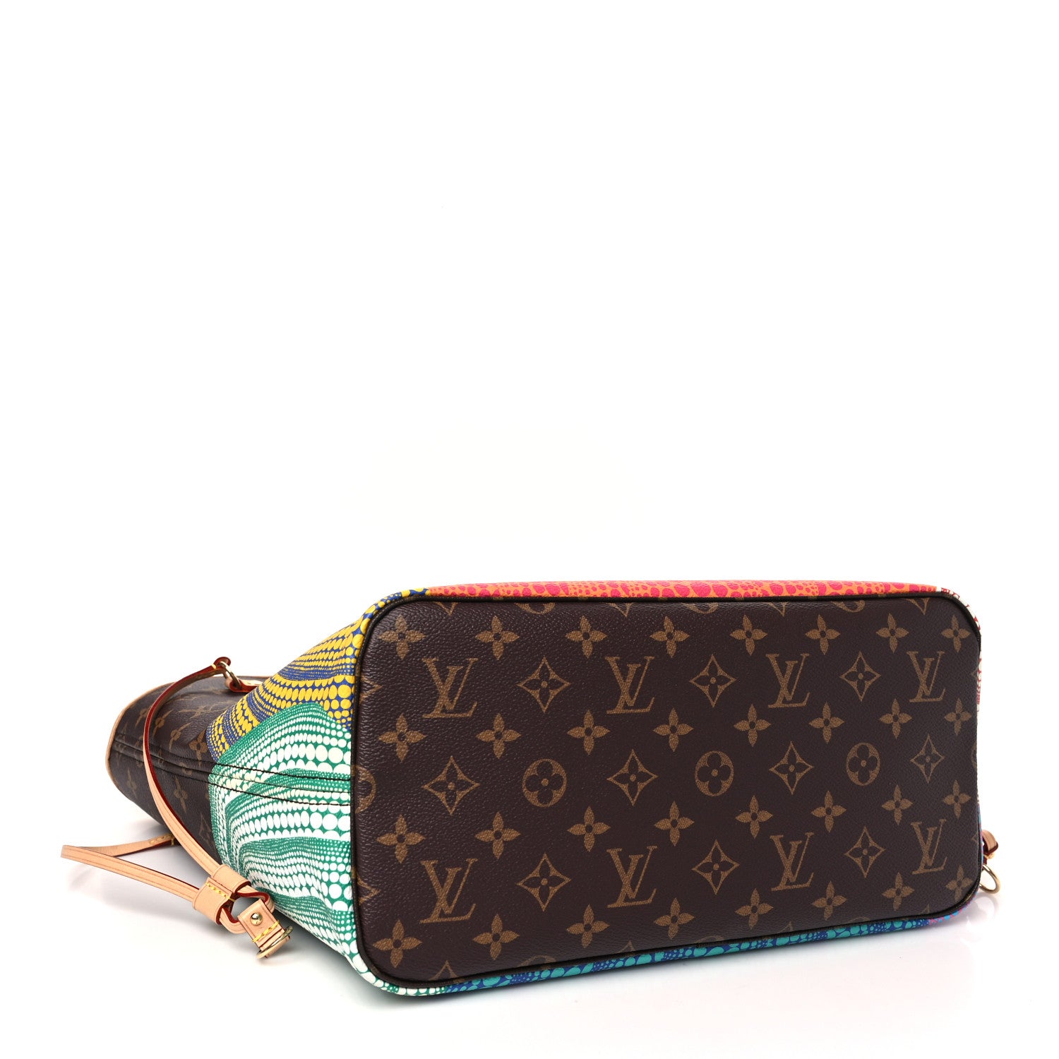 Louis Vuitton LV X YK Monogram Kusama Pumpkin Neverfull MM 5 of 12