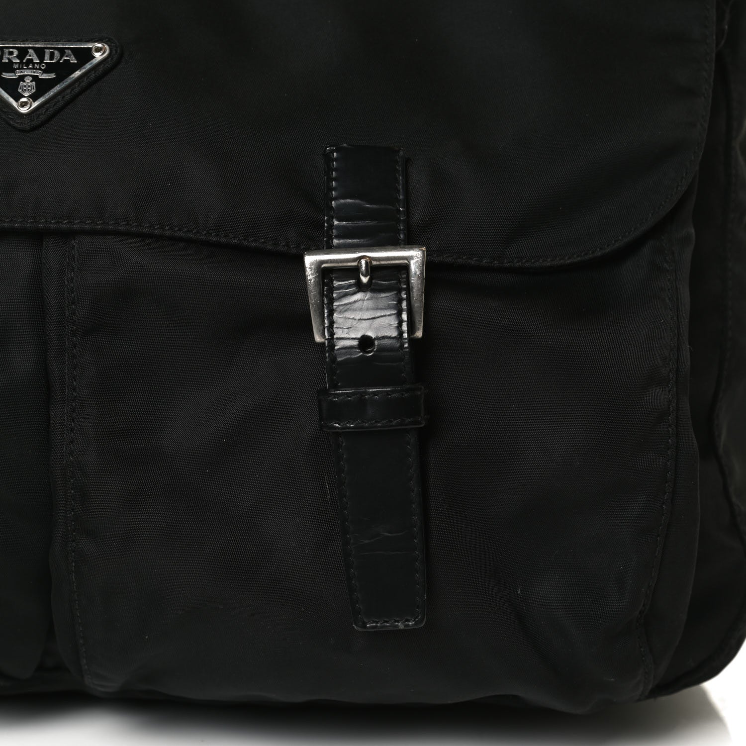 Prada Nylon Vela Messenger Bag Black 11 of 20